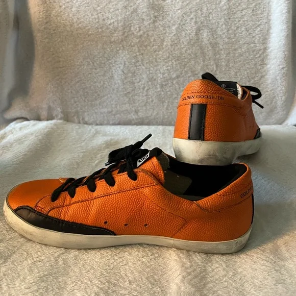 Golden goose Sneakers Superstar Orange Basketball Leather